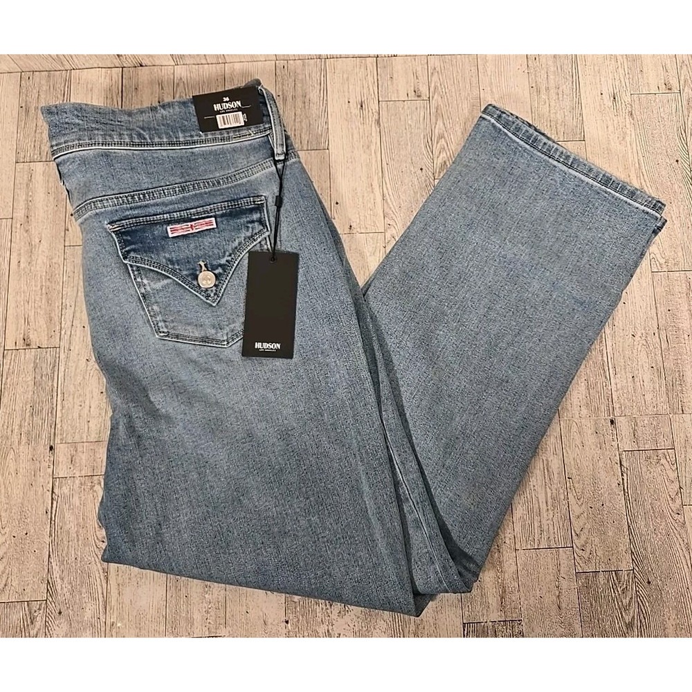 Hudson Los Angeles Jeans 16 Mid Rise Straight Womens Premium Stretch NEW